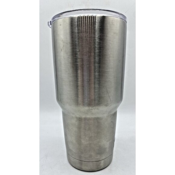 YETI Insulated Tumbler Lid Push In 32 Oz Quart Silver Stainless Steel Travel Cup - Picture 4 of 15